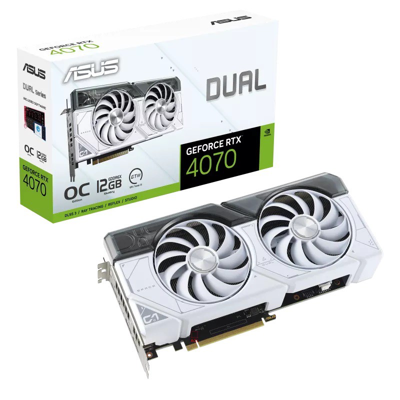 華碩 DUAL-RTX4070-O12G-WHITE 4070 廠商直送