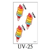 UV 系列 甜點 蛋捲冰淇淋 表演造型 紋身貼紙 能貼在 安全帽 汽機車上 口罩皮膚陶器金屬玻璃