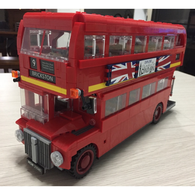 樂拼 21045 英國倫敦雙層巴士/與樂高10258同款～售已拼好