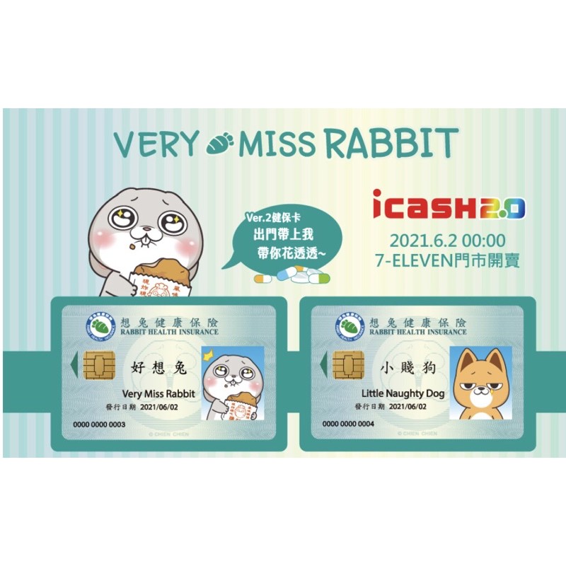 全新現貨🔥好想兔 健保卡 icash2.0 想兔/小賤狗-健康保險ver.2