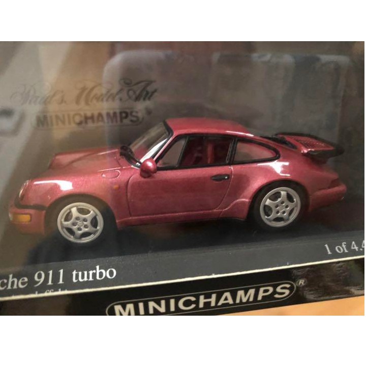 [全新稀有絕版品] 1/43 Minichamps  Porsche 911 Turbo Red metal
