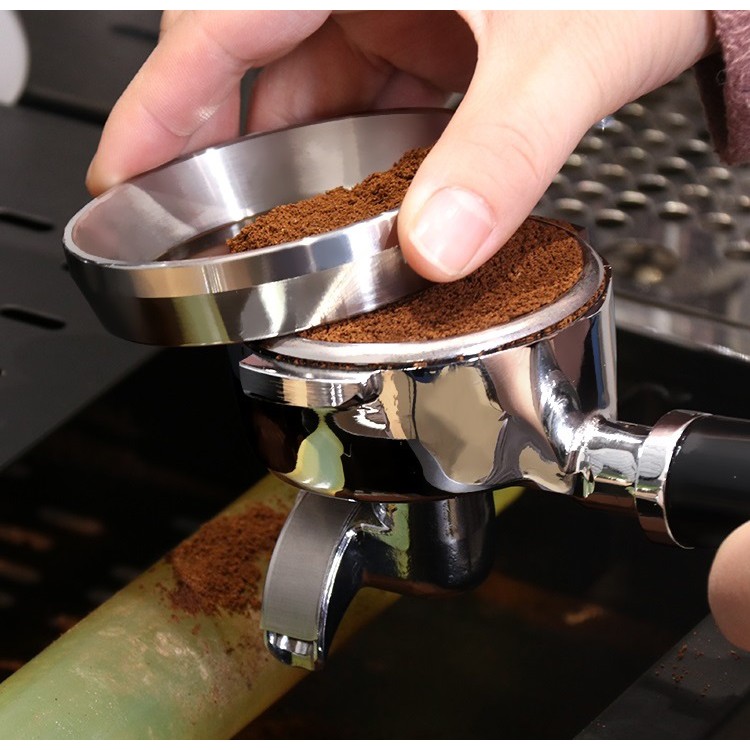 ✨愛鴨咖啡✨義式咖啡機 不銹鋼接粉器 撥粉器 撥粉環 防飛粉 鋁合金接粉環 51mm/58mm