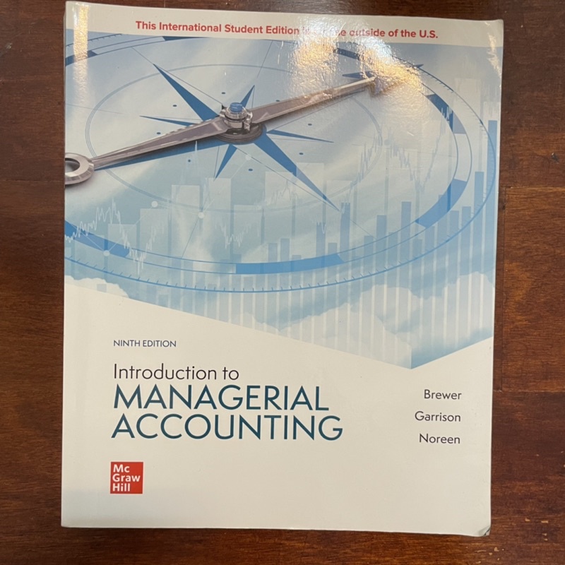 Introduction to MANAGERIAL ACCOUNTING