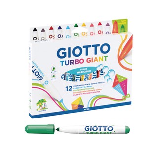 【義大利 GIOTTO】超好洗粗細雙效彩色筆(12色) 產地:義大利