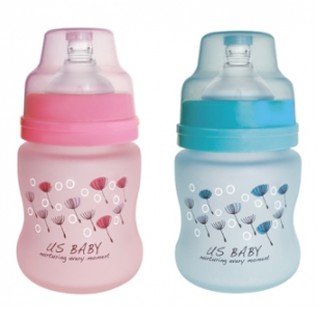 【優生】真母感矽膠特護玻璃奶瓶(寬口徑120ml)