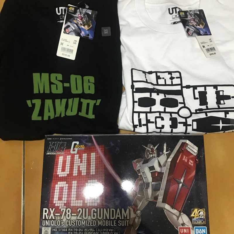 UNIQLO 鋼彈 40th 四十週年 紀念T UT RX-78 初鋼 初代鋼彈