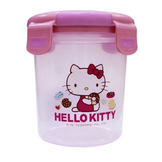 【羅曼蒂克專賣店】正版 Hello Kitty 圓筒保鮮盒-小..儲存食物的好幫手 KT-0173