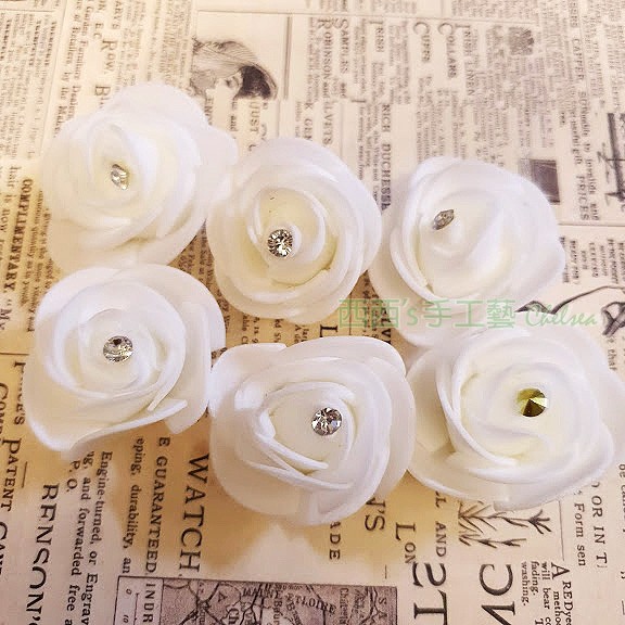 西西手工藝材料 加鑽eva玫瑰花 6入 泡泡紙玫瑰花花束材料佈置裝飾小物布書diy材料滿額免運 蝦皮購物