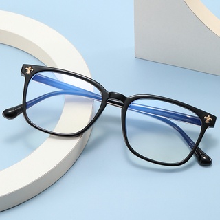 時尚TR90眼鏡框平光鏡潮流素顏眼鏡男女近視眼鏡架復古防藍光眼鏡 bn6E