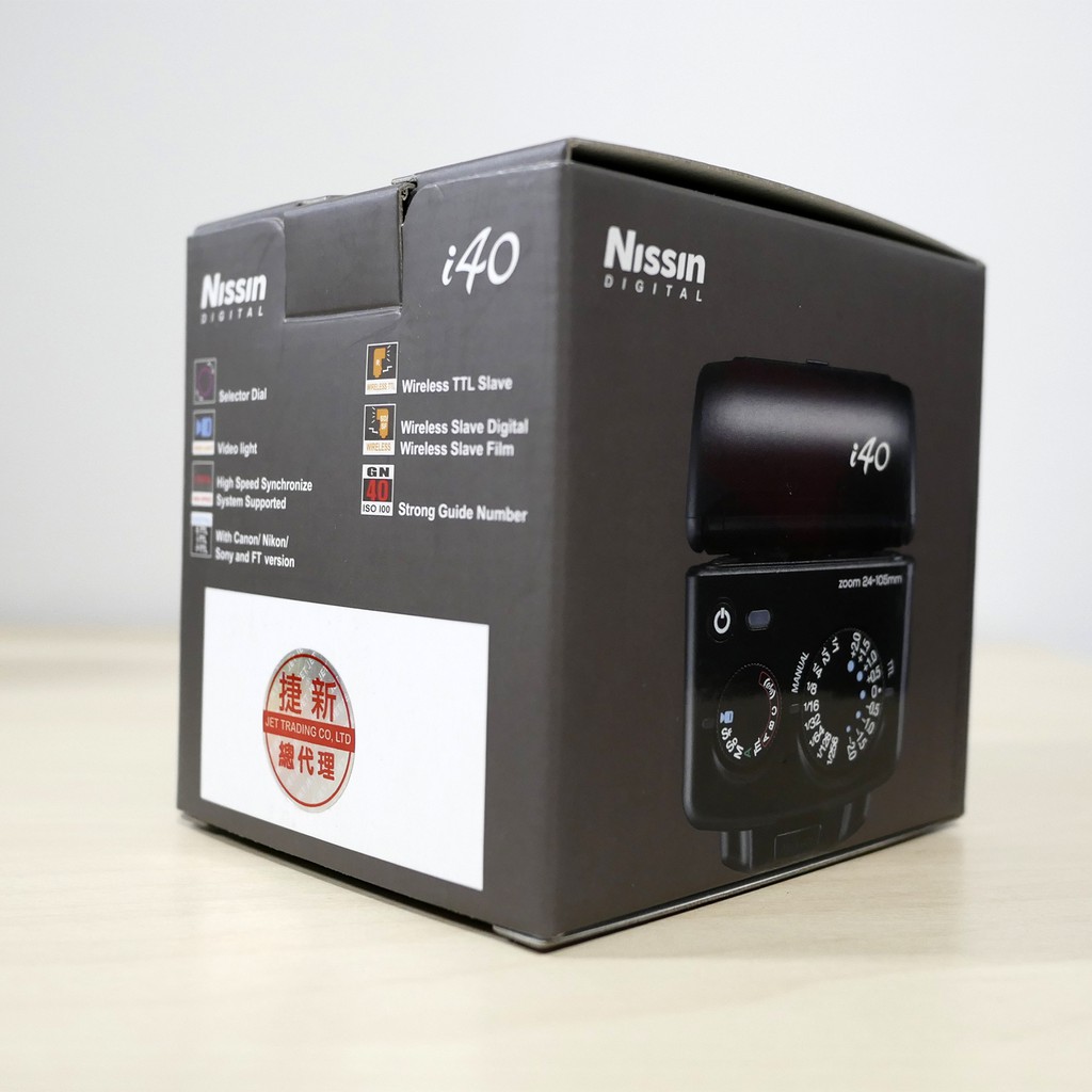 Nissin i40 for m4/3系統 多功能便攜閃光燈-公司貨（二手功能正常配件完整）