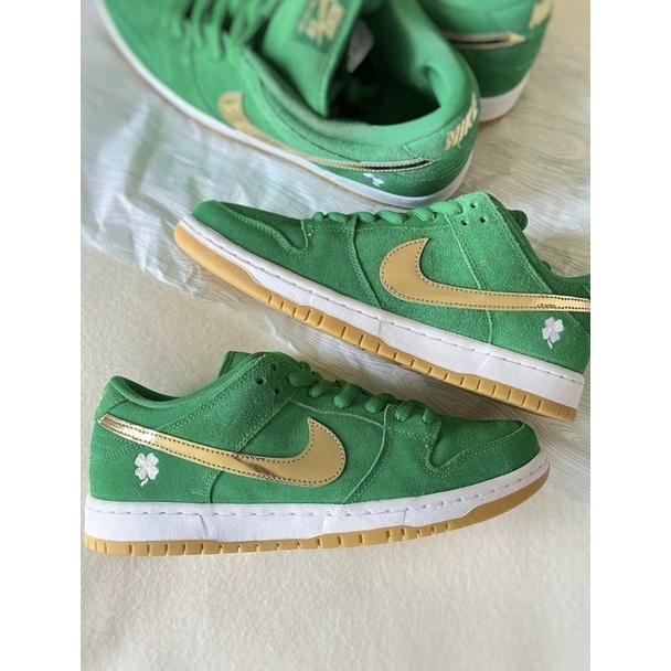 【Leein】Nike SB Dunk Low "Shamrock" 綠金勾 四葉草 幸運草 男款 BQ6817-303