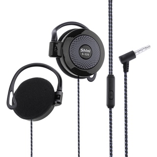 Shini S520 3.5mm 有線耳機耳掛式耳機立體聲遊戲運動耳機帶麥克風用於電話