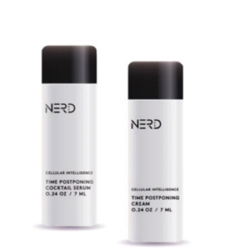 限時優惠出貨快理科太太品牌nerd Skincare 凍齡抗老旅行組細胞智精華液7ml 細胞智能乳霜7ml 蝦皮購物