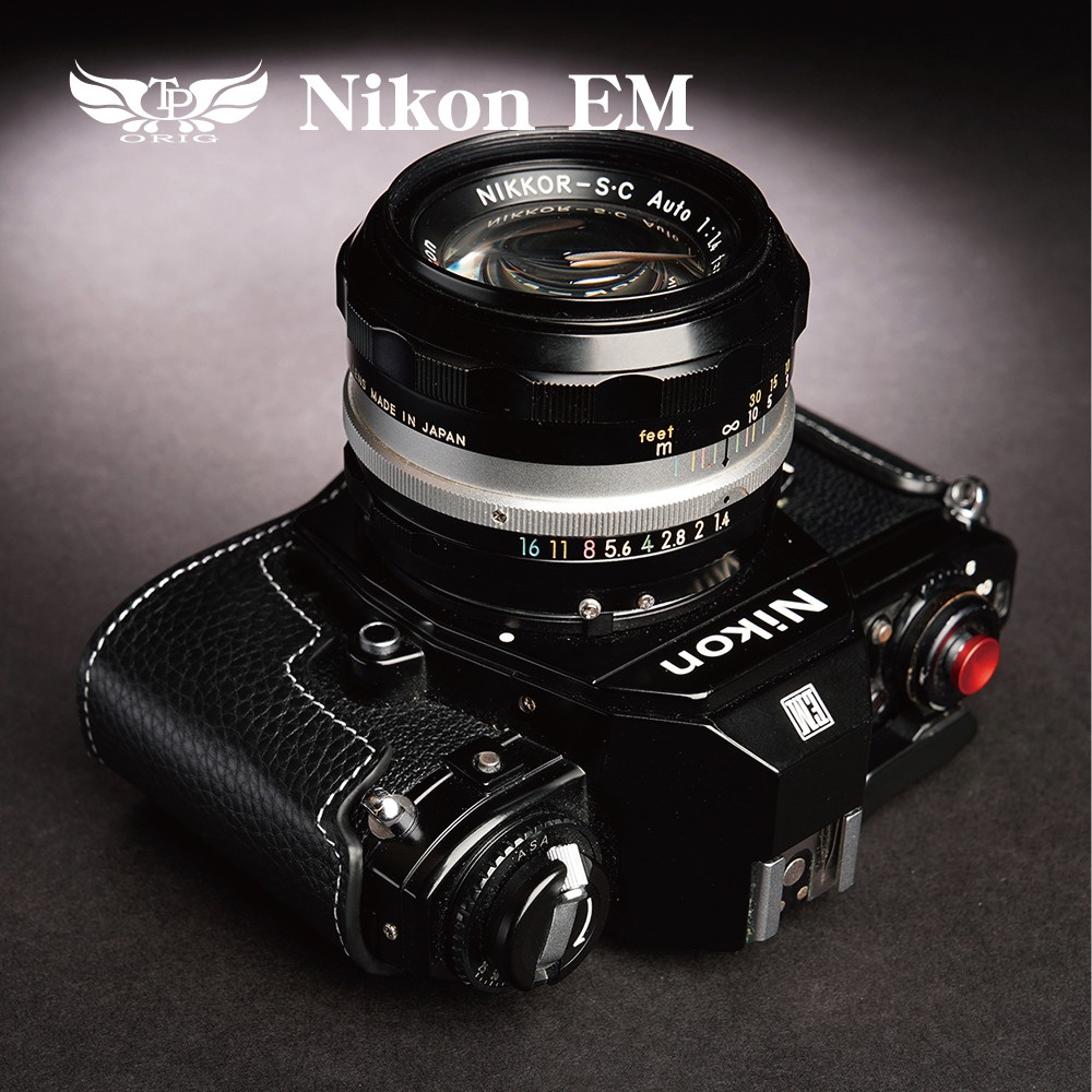 【台灣TP】適用於 Nikon EM 真皮底座 牛皮 相機包 皮套