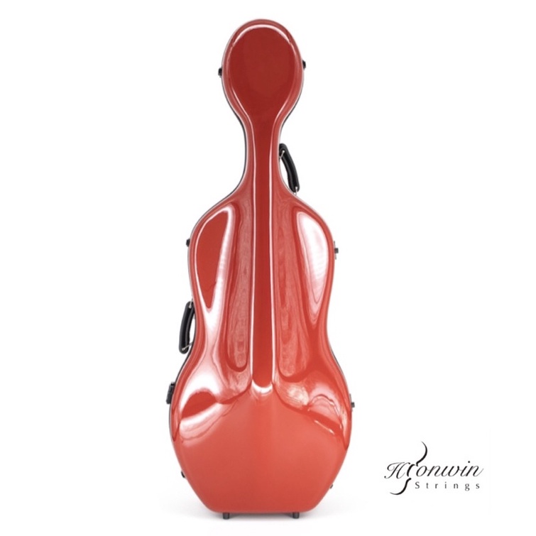 【弘韻提琴】Gewa代工廠製 全碳纖大提琴盒 法拉利紅