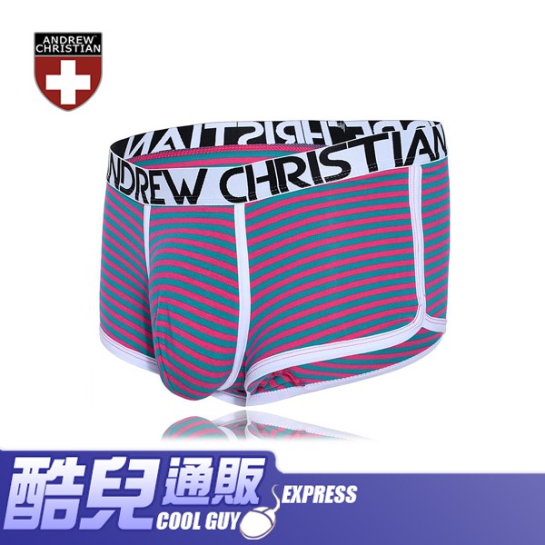 美國 ANDREW CHRISTIAN 糖果甜心條紋四角內褲 CANDY STRIPE BOXER NAKED