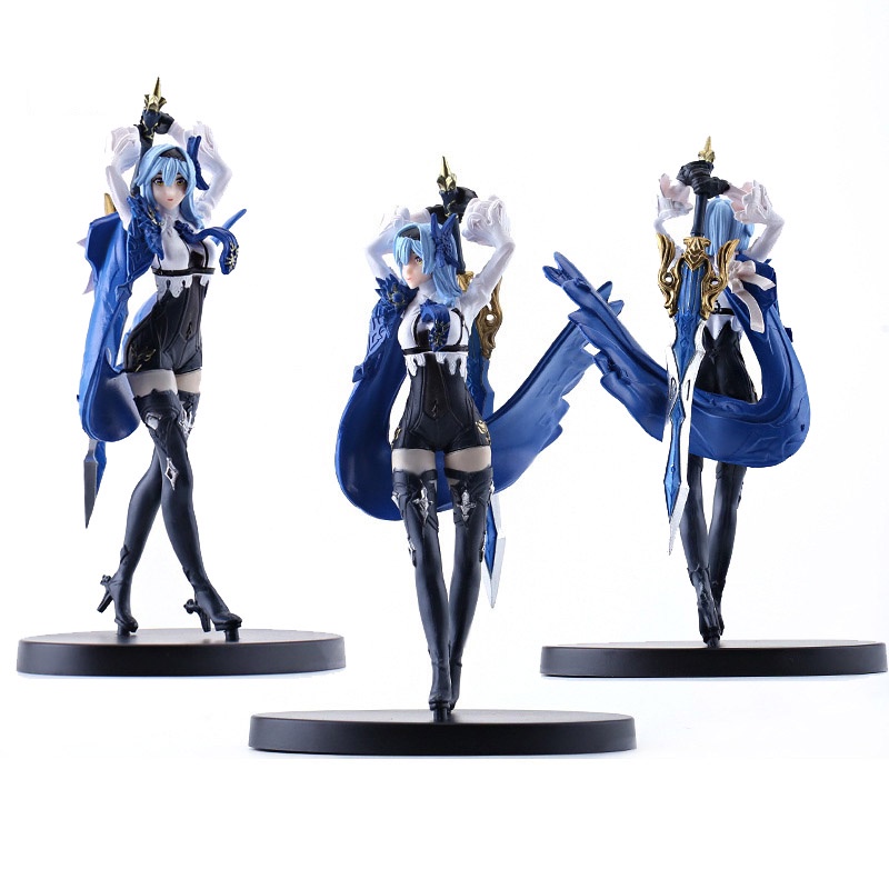 17cm 動漫genshin Impact Eula 可動人偶流行遊戲人物雕像pvc 娃娃玩具兒童萬聖節收藏品 蝦皮購物