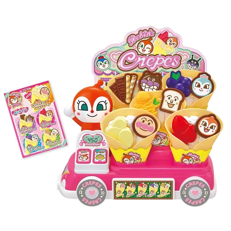 二手近新 麵包超人 日本正版 家家酒 餐車 商店 冰淇淋 餅乾店 可麗餅 可莉餅 遊戲組
