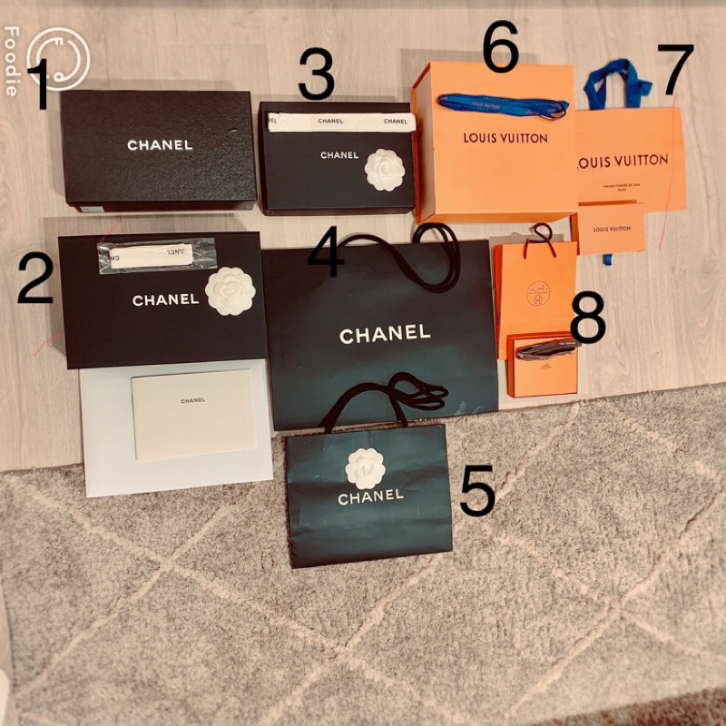 Chanel 香奈兒/ LV/ Hermès 愛馬仕 原廠正品紙盒&amp;紙袋