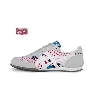 麻緹子 日本 Onitsuka Tiger Serrano 花布 夏天 帆布 輕量 時尚 舒適包附 休閒 慢跑 女