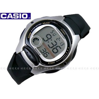 實體店面 附發票 台灣卡西歐公司貨【時間光廊】CASIO 卡西歐 兒童錶/淑女錶 (銀框-黑膠帶) LW-200-1A