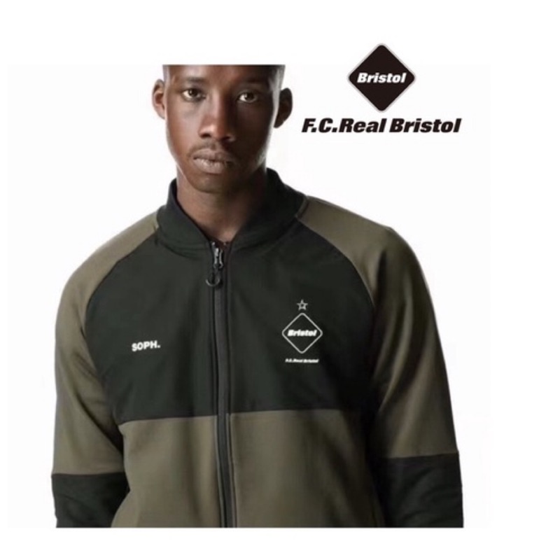 正品FCRB F.C.Real Bristol PDK JACKET 20AW 拉鍊 夾克 運動 拼色 潮流 滑板 外套