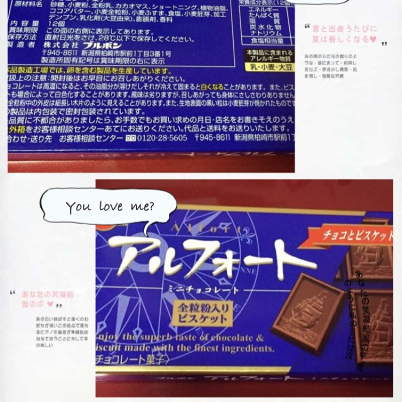 🔰日本ALFORT 濃巧克力餅乾 /BOURBON 帆船餅 59g