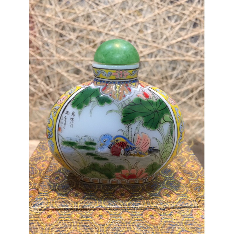 古月軒鴛鴦.孔雀鼻煙壺