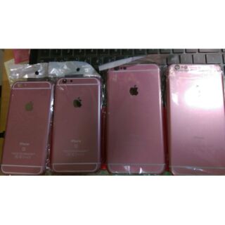 蘋果iphone6 粉紅色手機殼(仿金屬)