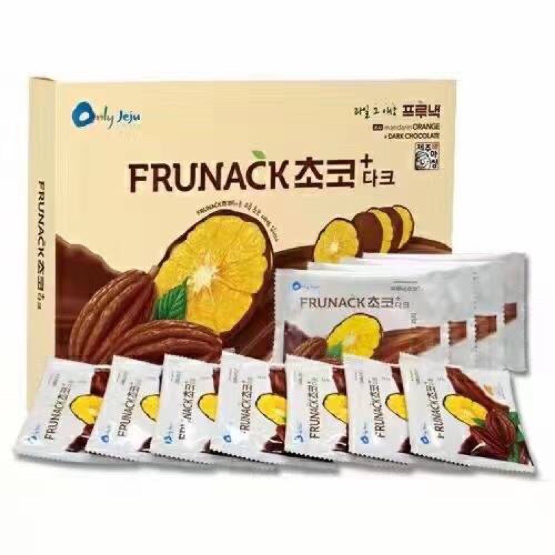 現貨到台韓國🇰🇷Frunack濟洲島100%天然橘子黑巧克力