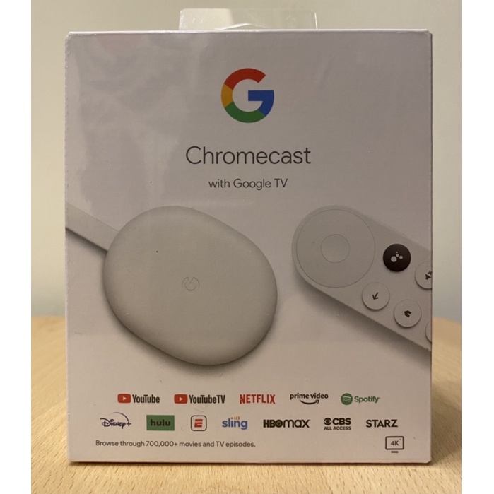 當日出貨 全新現貨 chromecast with google tv 第四代 白色