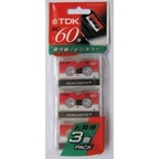 庫存出清 TDK迷你錄音帶 迷你錄音帶【TDK MC-60】電話答錄機 秘錄 袖珍錄音機用
