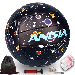 ✨hy精選✨免運中考標準排球正品五號排球黑色初中生高顏值星空排球比賽訓練排球排球 沙灘排球 排球皮球 軟式排球 室內排球