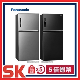 【Panasonic 國際牌】650公升 雙門變頻冰箱 NR-B651TV K S