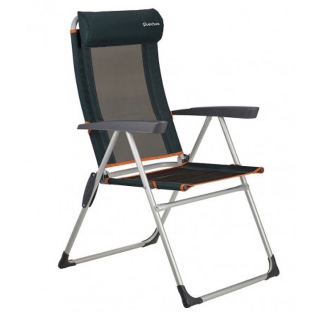 （二手）近全新 露營 迪卡儂 可調式折疊躺椅