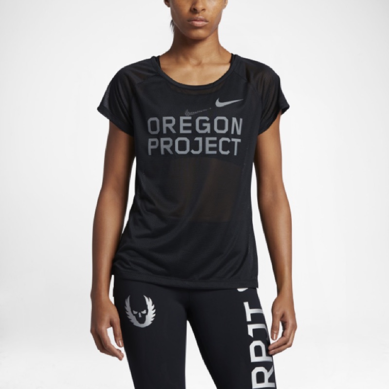 Nike Oregon project 女子短袖跑步上衣 M號