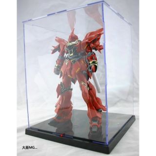模型展示盒 MG HG RG 1/100 鋼彈 防塵公仔收藏盒 壓克力 透明箱附燈光 啟越 display VT 格納庫