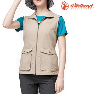 Wildland 荒野 台灣 女款 透氣抗UV貼袋背心 露營 outdoor 登山 戶外 休閒 W1709 綠野山房