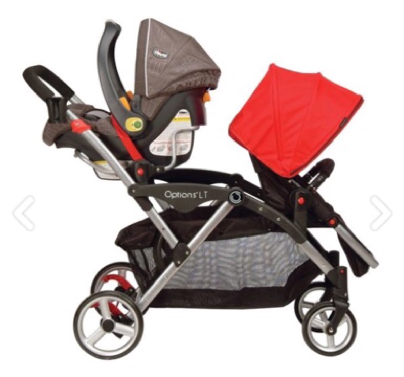 contours twin stroller