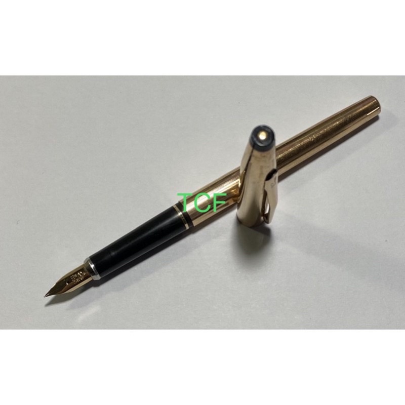 美品！1990s 愛爾蘭製 Cross 高仕鋼筆 經典世紀系列 老鋼筆  1/20的14K包金筆身 14K金XF筆尖