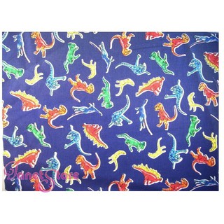 恐龍 厚棉布 拼布 印花 卡通圖案 便宜賣 一呎只要65元 約 30x112公分