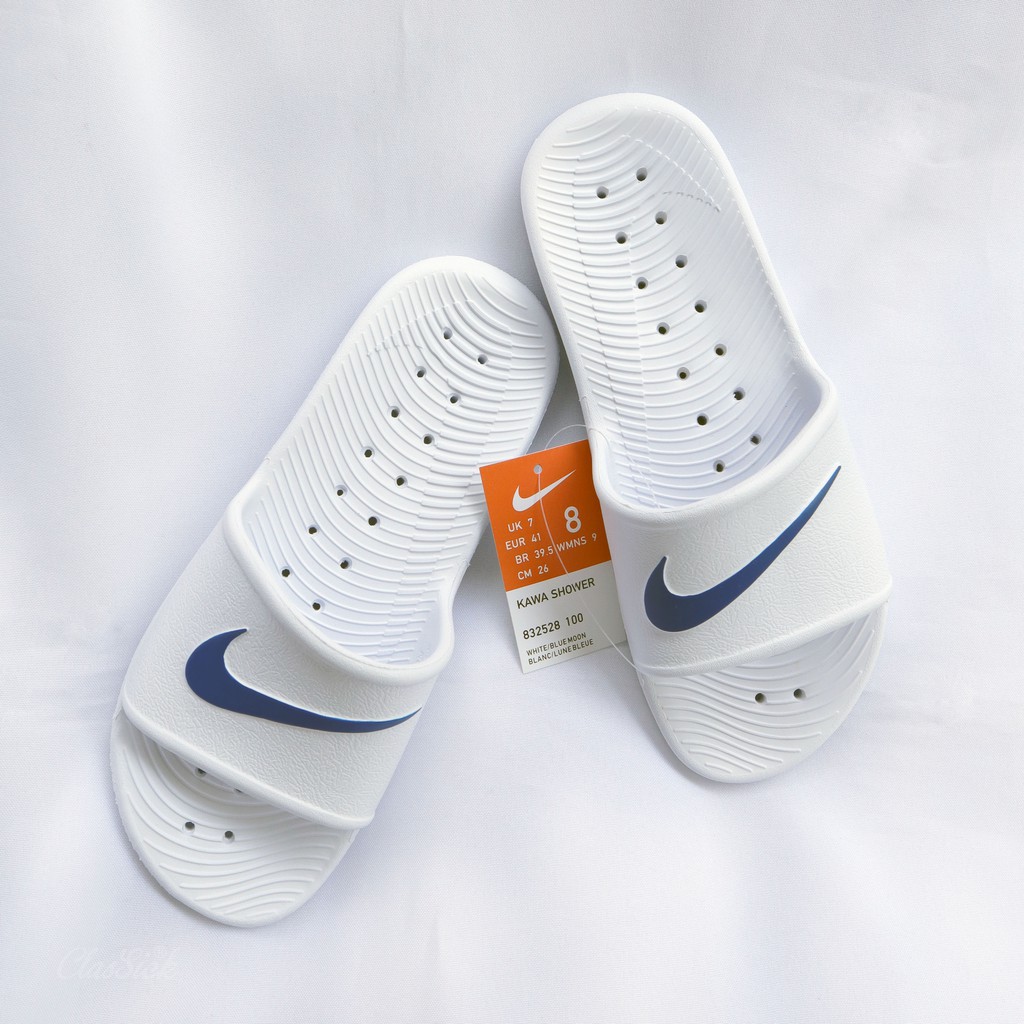 [JSNEAKERS] Nike Kawa Shower Sandal 白底藍勾 防水 拖鞋