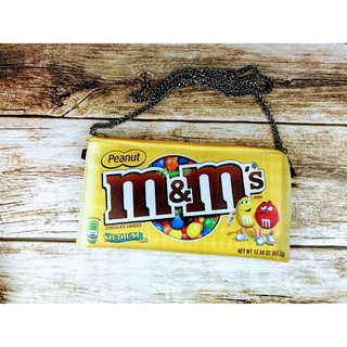 泰國手作包 M&M's巧克力鏈條包 側背包