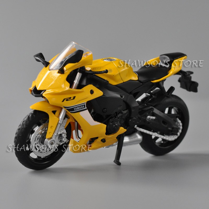 山葉 1:18 比例壓鑄摩托車模型玩具雅馬哈 YZF-R1 運動自行車複製品