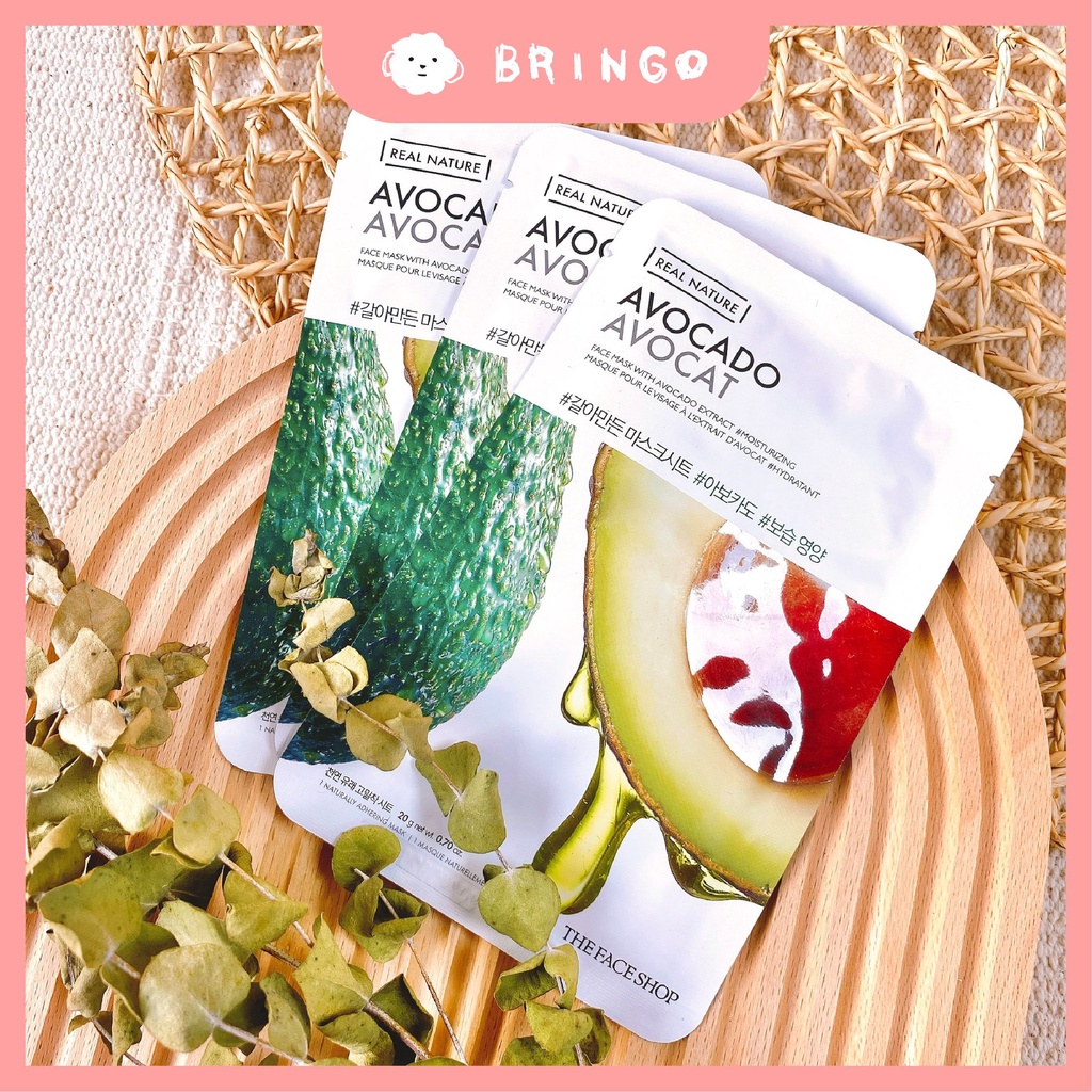 【BRINGO】The face shop 酪梨面膜 酪梨 牛油果 面膜 保濕 營養 菲詩小舖 thefaceshop