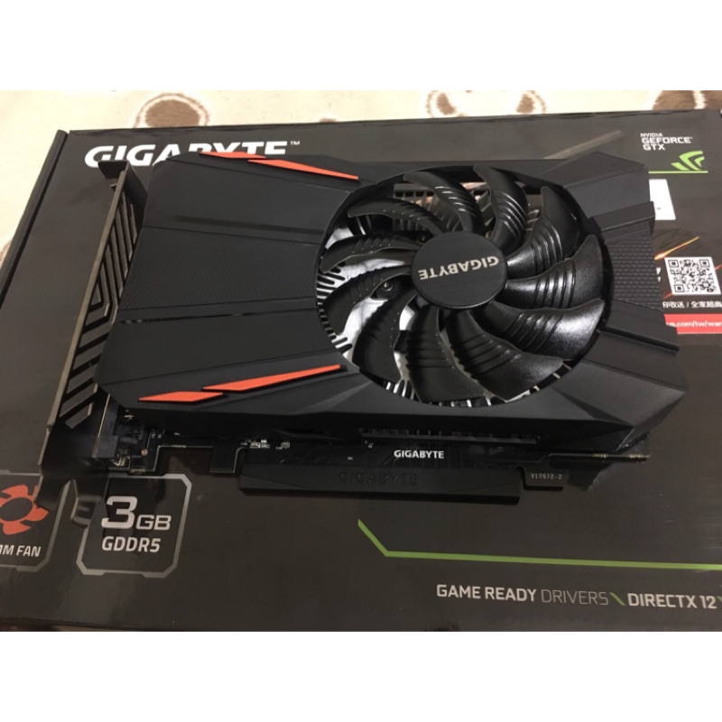 技嘉 GTX 1050 D5 3G顯示卡