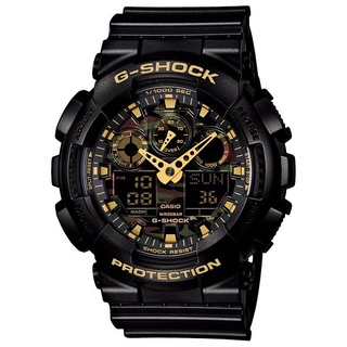 casio g-shock ga-100cf-1a9 雙顯電子錶(黑x迷彩)