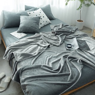 珊瑚絨毯子薄被子空調毯子床單午睡單人雙人加厚法蘭絨毛毯