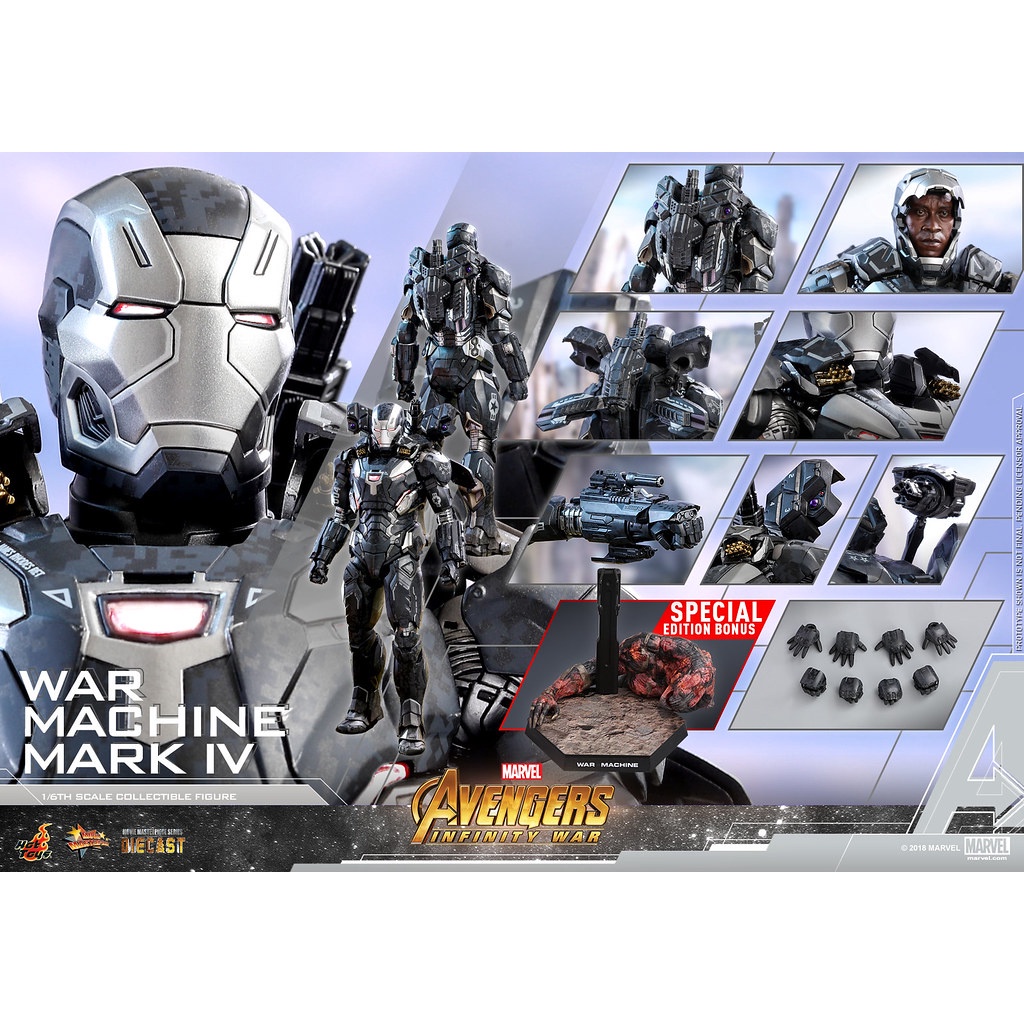 野獸國 Hot Toys – MMS499D26 –《 復仇者聯盟 》 戰爭機器 馬克4 MMS499 非 MMS331