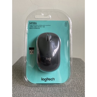 （全新）Logitech 無線滑鼠 M186 - 灰